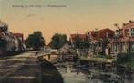 667Z Waddinxveen Kerkweg-West, Kerkwegsloot, Verzamelen, Ansichtkaarten | Nederland, Ophalen of Verzenden, Voor 1920, Gelopen