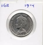 WILHELMINA GULDEN 1914  ZILVER, Postzegels en Munten, Munten | Nederland, 1 gulden, Zilver, Ophalen of Verzenden, Koningin Wilhelmina