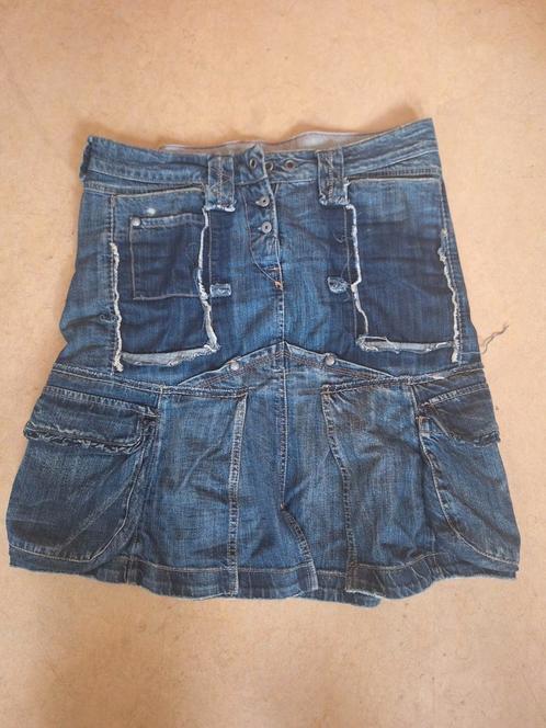 Marithé Francois Girbaud. maat 40 valt als 38. 100% katoen, Kleding | Dames, Rokken, Gedragen, Maat 38/40 (M), Blauw, Ophalen of Verzenden