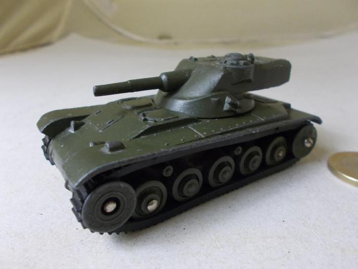 1958 Dinky Toys 80C CHAR A.M.X. TANK 13 TONNES + RUPSBANDEN!, Hobby en Vrije tijd, Modelauto's | 1:43, Gebruikt, Overige typen