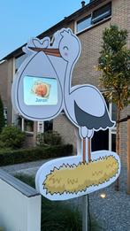 Te huur digitale foto-ooievaar! Gratis bezorgd binnen 20km, Ophalen, Zo goed als nieuw, Geboortebord