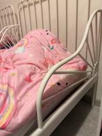 Meegroei bed met matras (2 beschikbaar), Kinderen en Baby's, Kinderkamer | Bedden, Ophalen, Gebruikt, 70 tot 85 cm, Lattenbodem