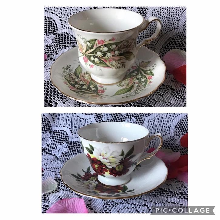 Kop en schotels Royal Vale England, Antiek en Kunst, Antiek | Servies los, Ophalen of Verzenden