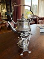 Antieke Zilveren Theepot met Rechaud, Ophalen, Zilver