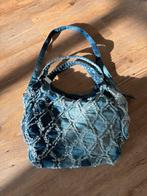 Tas spijkerstof blauw, Sieraden, Tassen en Uiterlijk, Tassen | Damestassen, Ophalen of Verzenden, Gebruikt, Blauw, Overige typen
