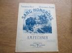 SANG HONGROIS - A.M. FECHNER - PIANO, Gebruikt, Klassiek, Ophalen of Verzenden, Artiest of Componist