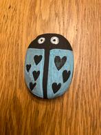 Beschilderde Steen - Lieveheersbeestje met Hartjes, Verzamelen, Ophalen