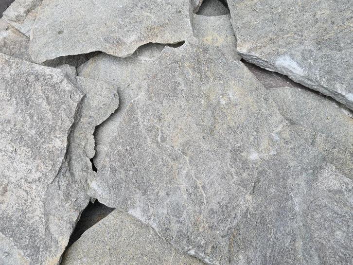 WEEKAANBIEDING flagstones Kavala Grey Kwartsiet € 35,95 m2, Tuin en Terras, Tegels en Klinkers, Nieuw, Terrastegels, Natuursteen