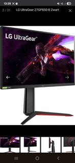 LG UltraGear 27GP850-B - 1440p 165hz Nano IPS Gaming Monitor, Computers en Software, Monitoren, IPS, Minder dan 1 ms, Zo goed als nieuw