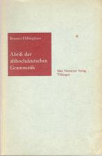 GRAMMATIK Althoch+Mittelhochdeutsch+ WÖRTERBUCH-Mittelhdt., Gelezen, Ophalen of Verzenden, HBO, Alpha