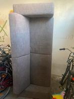 Grijbruine Stoffen Fauteuil, Ophalen, Gebruikt, Minder dan 75 cm, Stof