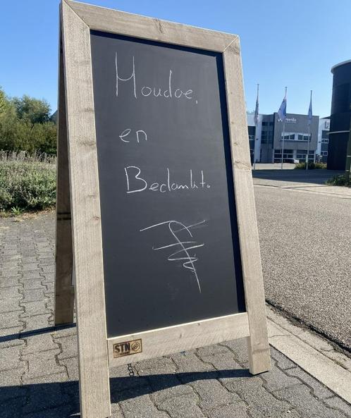 Krijt stoepbord - Huren, Verzamelen, Merken en Reclamevoorwerpen, Nieuw, Reclamebord, Ophalen of Verzenden