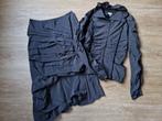 Grijze lange rok en blouse van Sylvia Heise NIEUW Maat 36, Sylvia Heise, Kostuum of Pak, Nieuw, Ophalen of Verzenden