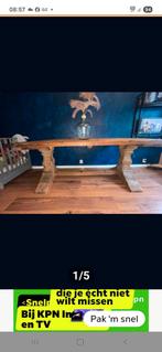 Mooie kloostertafel 2 meter + salontafel, Huis en Inrichting, Tafels | Eettafels, Ophalen of Verzenden