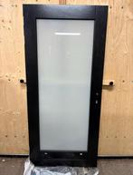 Nieuwe Voordeur - Melkglas & Zwart, Doe-het-zelf en Verbouw, Deuren en Horren, Ophalen, 80 tot 100 cm, Nieuw, 200 tot 215 cm