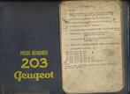 Peugeot 203 Onderdelenboek en details tekeningen - Digitaal, Ophalen of Verzenden