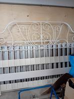 ikea 2 persoons bed incl lattenbodems..Hoofdeinde is 145, Ophalen, Gebruikt, Wit, Tweepersoons