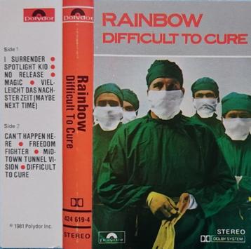 Rainbow – Difficult To Cure  Originele Cassette Nieuw.  Labe