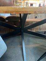 Magazijn leegverkoop grote eettafel mangohout matrix zwart, Nieuw, Ophalen of Verzenden, Info@wkhome.nl, Argonweg 20 Amersfoort