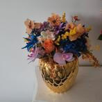 Bloemstuk in gouden vaas, Ophalen of Verzenden, Nieuw, Binnen