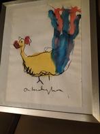 Originele Anton Heyboer tekening, Antiek en Kunst, Kunst | Litho's en Zeefdrukken, Ophalen of Verzenden