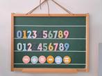 Retro magneet-/schoolbord van hout – incl. magneten, Ophalen, Zo goed als nieuw, Minder dan 50 cm, 50 tot 75 cm