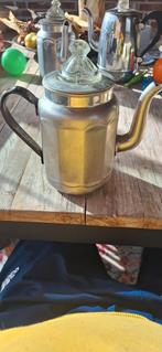 Vintage Theepot met Glazen Deksel, Ophalen of Verzenden, Gebruikt