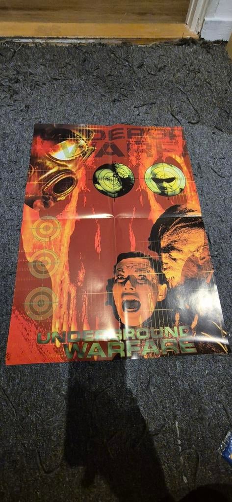 Underground warfare poster thunderdome, Verzamelen, Ophalen of Verzenden, Zo goed als nieuw, A1 t/m A3, Film en Tv