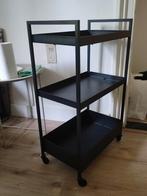 IKEA trolley karretje, zwart / kitchen trolley, black, Ophalen, Zo goed als nieuw