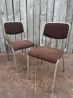 Bruine BULO ‘Brussel’ stoel | Vintage jaren 70  | 55 stuks, Gebruikt, Bruin, Ophalen of Verzenden, Metaal