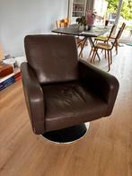 Gratis Draaistoel montel leer, Huis en Inrichting, Ophalen, Gebruikt, 75 tot 100 cm, Leer