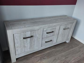 Dressoir met lades en deuren - eiken lichtgrijs beschikbaar voor biedingen