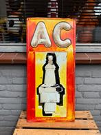Oud AC Bougie reclamebord, Verzamelen, Merken en Reclamevoorwerpen, Reclamebord, Gebruikt, ., Ophalen of Verzenden