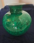 Vintage Vaas Tarnowiec Art Glass groen, Ophalen of Verzenden