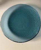 8 churchill diner borden. Glas 30cm blauw, Huis en Inrichting, Keuken | Servies, Ophalen of Verzenden, Bord(en), Overige stijlen