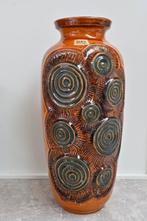 West Germany Vaas van Bay met Fossiel Decor. Hoog 45cm, Ophalen, Bay, Bay, Bay