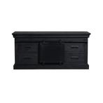 TV meubel  zwart mangohout 120, 100 tot 150 cm, Nieuw, Ophalen of Verzenden, Metaal