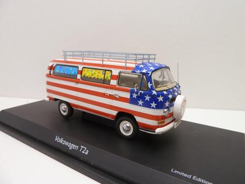 Volkswagen T2   USA  bus  '' Schuco '', Hobby en Vrije tijd, Modelauto's | 1:43, Zo goed als nieuw, Auto, Schuco, Ophalen of Verzenden