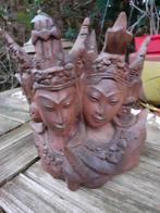 Balinees echtpaarbeeld houtsnijwerk, Antiek en Kunst, Kunst | Beelden en Houtsnijwerken, Ophalen of Verzenden