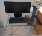 Glazen design computer meubel, tafel, tafeltje, bureau, Huis en Inrichting, Kasten | Computermeubels, Ophalen, Design, 40 tot 80 cm