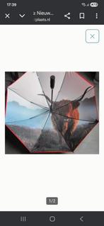 Paraplu met Schotse Hooglander, Sieraden, Tassen en Uiterlijk, Paraplu's, Ophalen, Nieuw