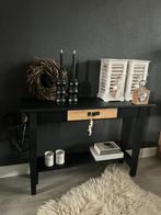 Sidetable Black & Wood & Tuigleer Tafel, Ophalen of Verzenden, Zo goed als nieuw