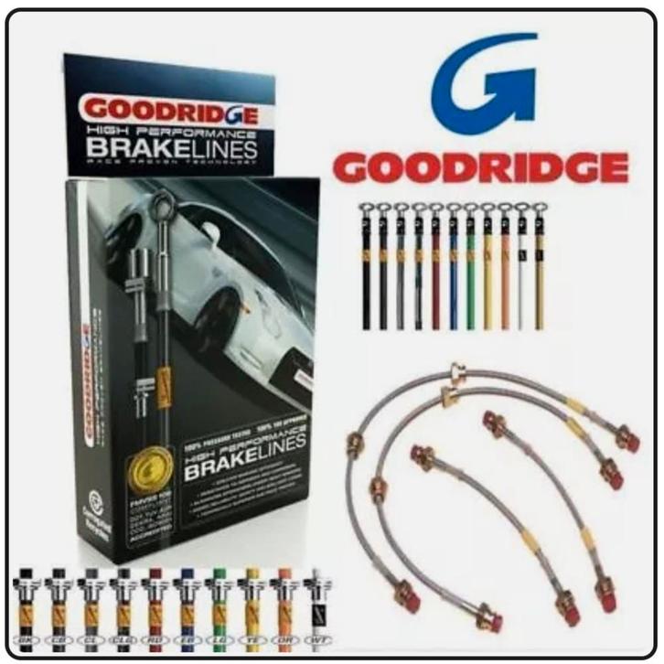 Staalomvlochten remleidingen Goodridge en meer remdelen., Auto diversen, Autosport-onderdelen, Nieuw, Ophalen