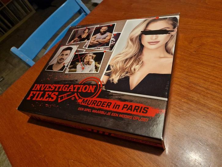 Investigation files. Murder in Paris. Misdaad escape spel, Hobby en Vrije tijd, Gezelschapsspellen | Bordspellen, Zo goed als nieuw