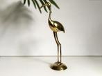 Vintage messing kraanvogel beeld, Verzenden, Koper