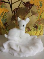 Bambi hertje, brocante beeldje schaaltje biscuit porselein, Ophalen of Verzenden, Zo goed als nieuw, Dier
