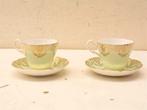 4 Regency Bone china kop en schoteltje 38513, Gebruikt, Ophalen of Verzenden, Bord(en), Wedgwood