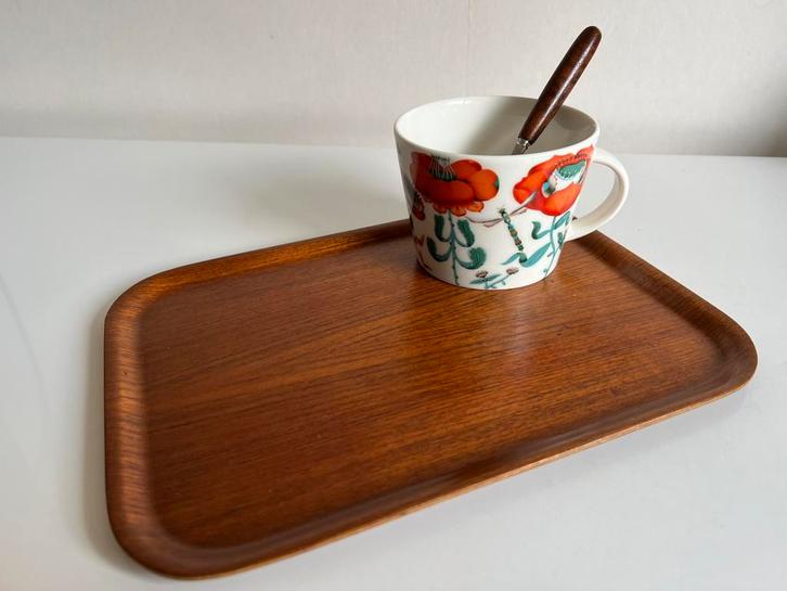 Vintage Zweeds ARY Nyform Plywood Dienblad Koffietray 70’s, Huis en Inrichting, Woonaccessoires | Dienbladen, Zo goed als nieuw