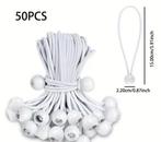 50x Elastische Ball Bungees tent elastiek, Ophalen of Verzenden, Nieuw