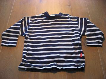 leuke katoenen knitwear blauw/wit gestreepte trui, maat 98 beschikbaar voor biedingen